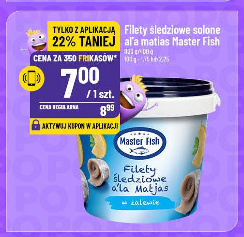 Filety śledziowe ala matjas Master fish promocja