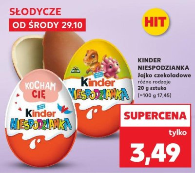 Jajko niespodzianka czekoladowe różne rodzaje  promocja w Kaufland