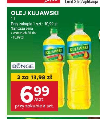 Olej rzepakowy Kujawski Kujawski kruszwica promocja w Stokrotka