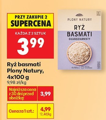 Ryż basmati Plony Natury, 4x100 g promocja w Biedronka