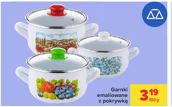 Garnki emaliowane z pokryw膮 偶aroodporn膮 promocja