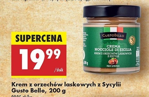 Krem z orzechów laskowych Gustobello promocja w Biedronka