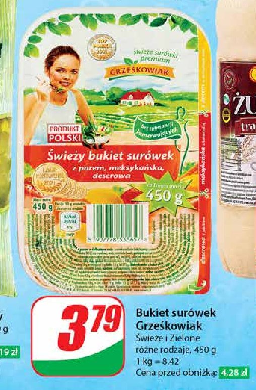 Świeży bukiet surówek porowa meksykańska deserowa Grześkowiak promocja