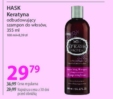 Szampon do włosów Hask argan oil from morocco promocja w Hebe