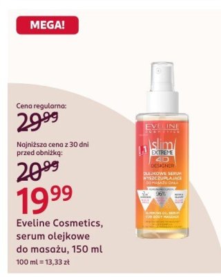 Serum olejkowe Eveline Cosmetics do masażu, 150 ml promocja w Rossmann