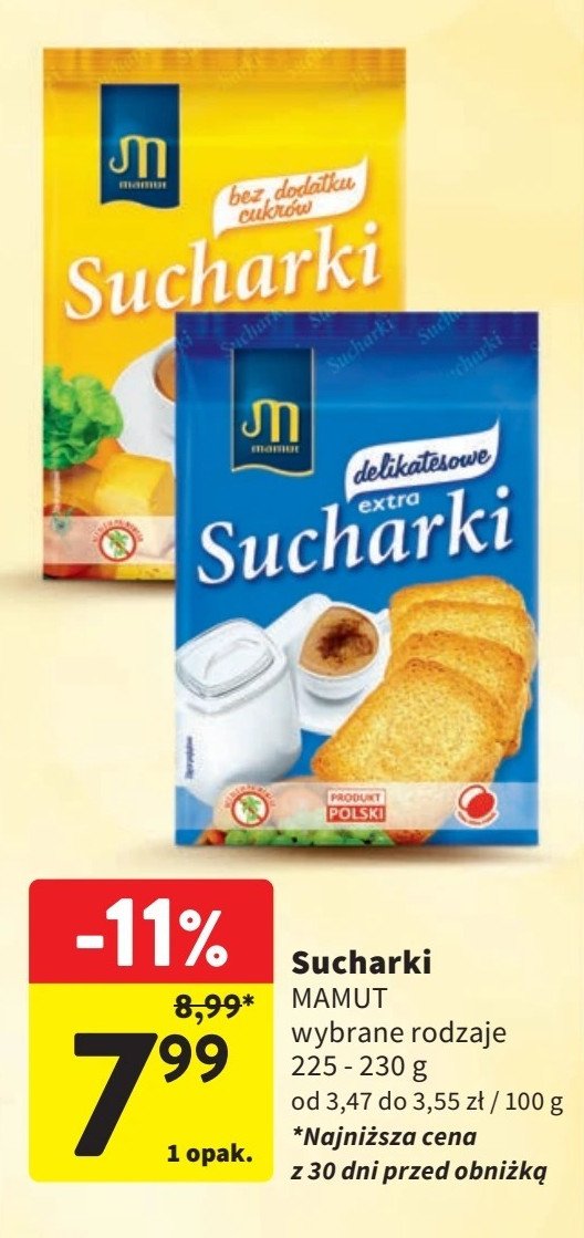 Sucharki delikatesowe Mamut promocja