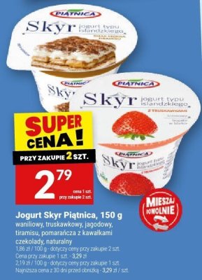 Jogurt Skyr Piątnica, 150 g promocja w Twój Market
