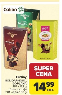 Praliny Solidarność 187-192g różne rodzaje promocja w Carrefour