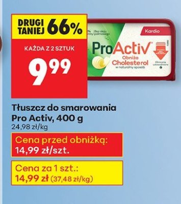 Tłuszcz do smarowania Pro Activ 400 g promocja w Biedronka