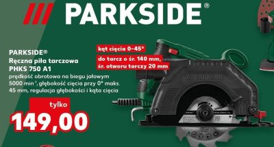 Ręczna piła tarczowa PHKS 750 A1 PARKSIDE promocja w Kaufland