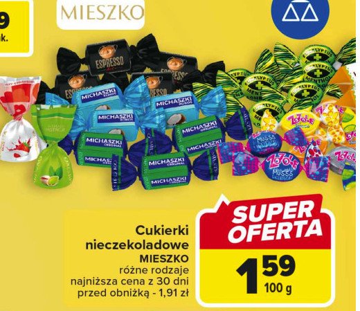 Cukierki Mieszko espresso promocja w Auchan