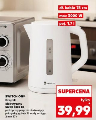 Czajnik elektryczny SWTK 3000 B2  promocja w Kaufland