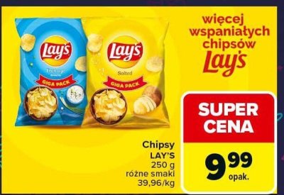 Chipsy Lay's Fromage 250g promocja w Carrefour