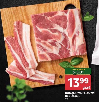 Boczek wieprzowy bez żeber promocja w Stokrotka