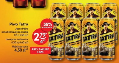 Piwo Tatra Jasne Pełne puszka 0.5l promocja w Żabka