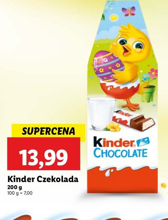 Czekoladki świąteczne kurczaczek Kinder chocolate promocja