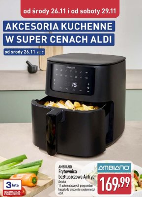 Frytownica beztłuszczowa Airfryer promocja w Aldi