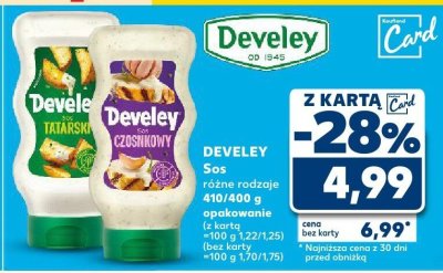 Sos różne rodzaje Develey 410/400g promocja w Kaufland