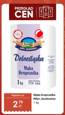 Mąka krupczatka Dolnośląska Młyn Jaczkowice promocja w Dino