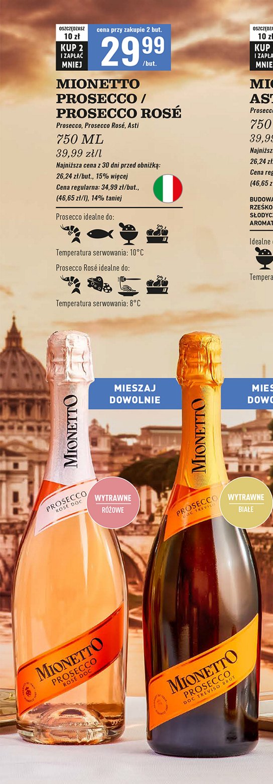 Wino Mionetto prosecco promocja