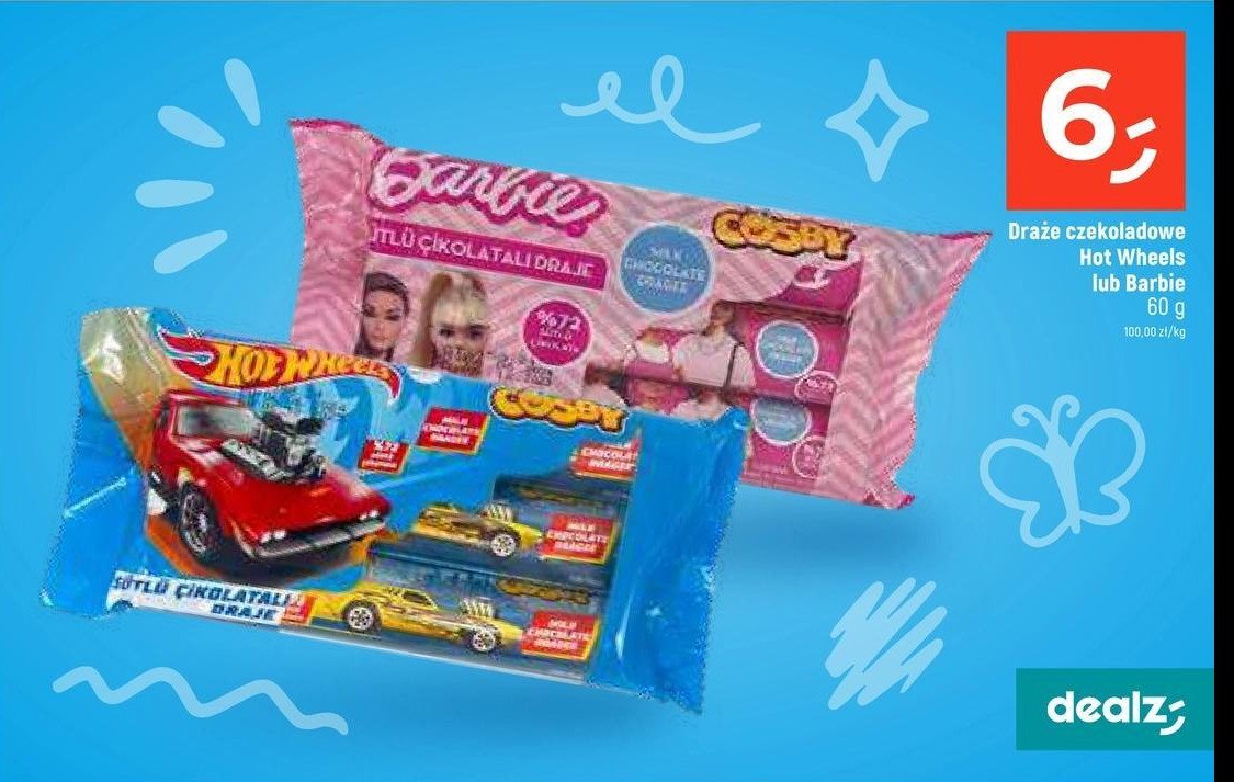 Draże hot wheels Cosby fun promocja