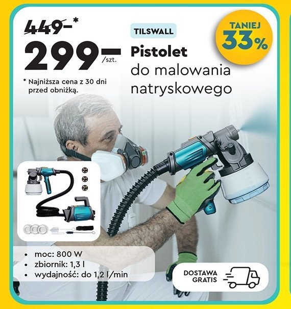 Pistolet do malowania natryskowego promocja w Biedronka