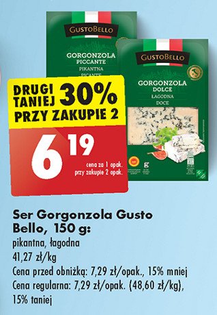 Gorgonzola łagodna Gustobello promocja