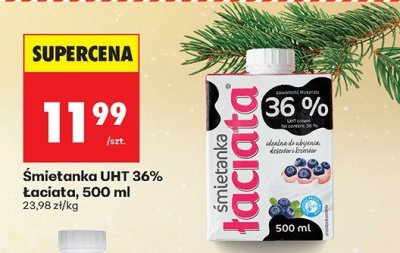 Śmietanka UHT 36% promocja w Biedronka