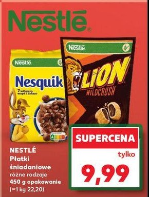 Płatki śniadaniowe Nesquik promocja w Kaufland
