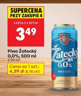 Piwo Żatecký 0,0% promocja w Biedronka