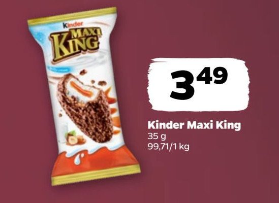 Baton Kinder maxi king promocja