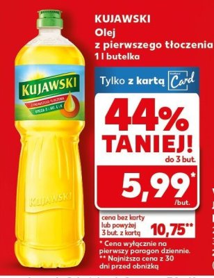 Olej z pierwszego tłoczenia 1 l  promocja w Kaufland