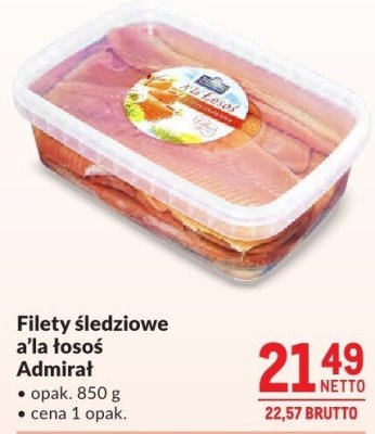 Filety śledziowe a'la łosoś Admirał promocja w Makro