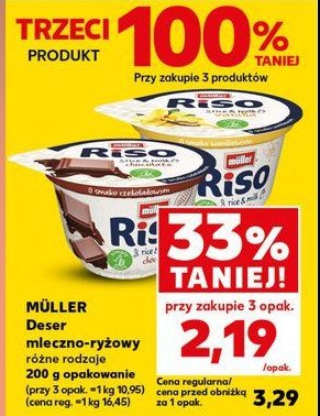 Deser czekoladowy Muller riso promocja