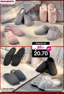 Kapcie damskie Rozm.36/37-40/41 promocja w Woolworth