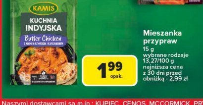 Przyprawa butter chicken z kminkiem rzymskim i kardamonem Kamis promocja