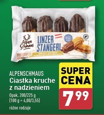 Ciastka kruche z nadzieniem Alpenschmaus promocja