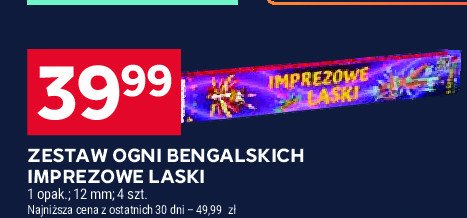 Imprezowe laski SUPER POWER promocja w Stokrotka