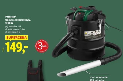 Odkurzacz Parkside Odkurzacz kominkowy, 1200 W promocja w Lidl