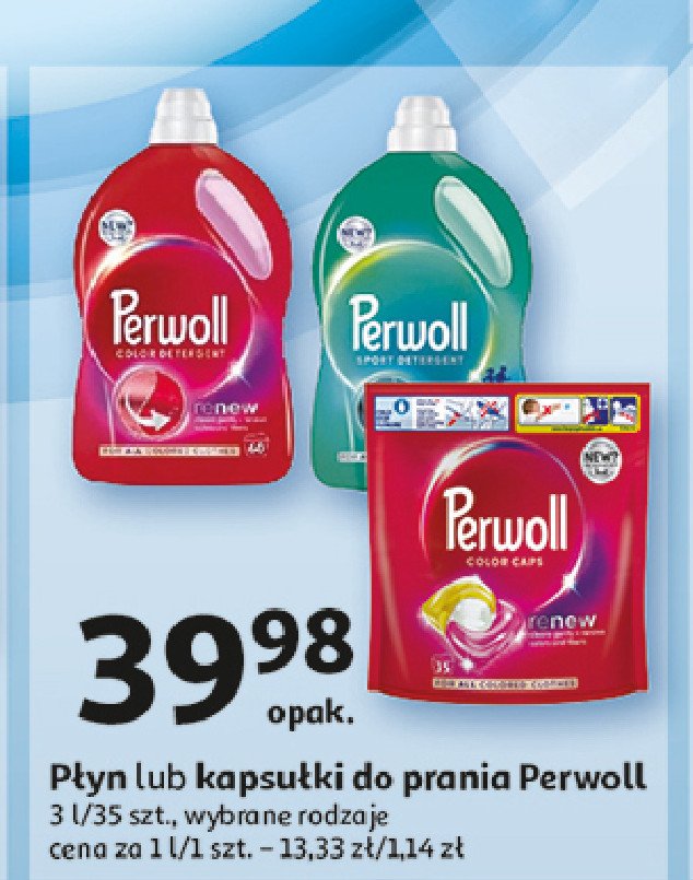 Płyn do prania Perwoll renew sport & refresh promocja w Auchan