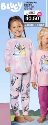 Piżama polarowa Bluey promocja w Woolworth