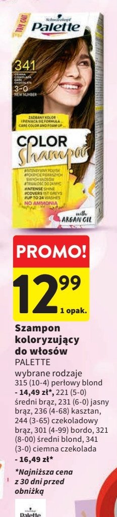 Szampon do koloryzacji w艂os贸w 301 Palette color shampoo promocja