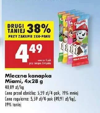 Kanapka mleczna psi patrol Miami promocja