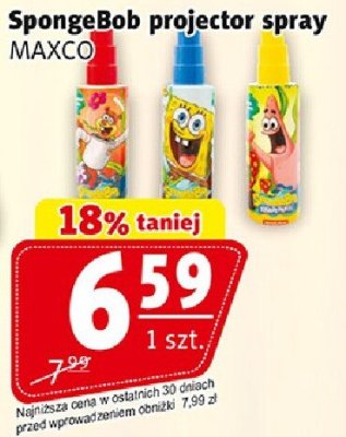 SpongeBob projektor spray MAXCO promocja w Prim Market