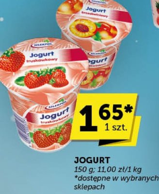 Jogurt Mlekpol truskawkowy promocja w Groszek