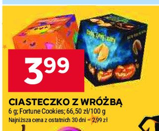 Ciastko z wróżbą promocja