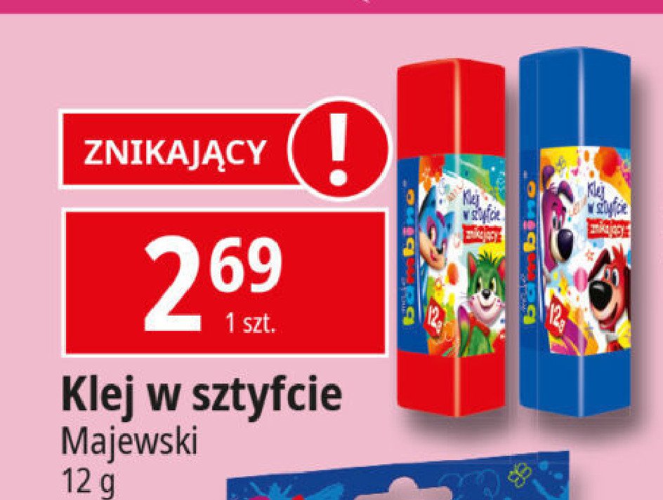 Klej w sztyfcie znikający Moje bambino promocja