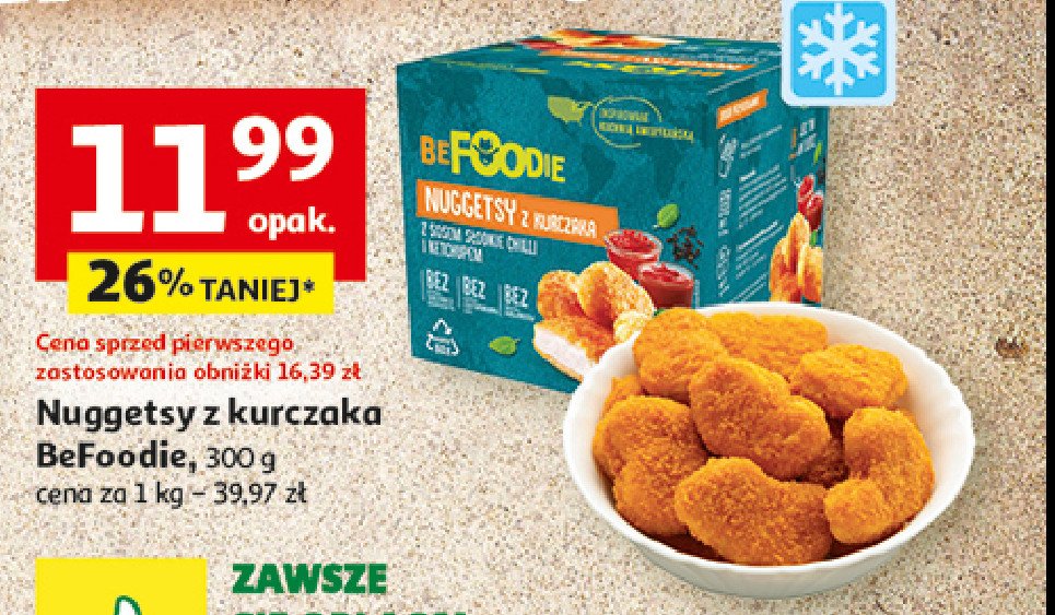 Nuggetsy z kurczaka w tempurze Be foodie promocja