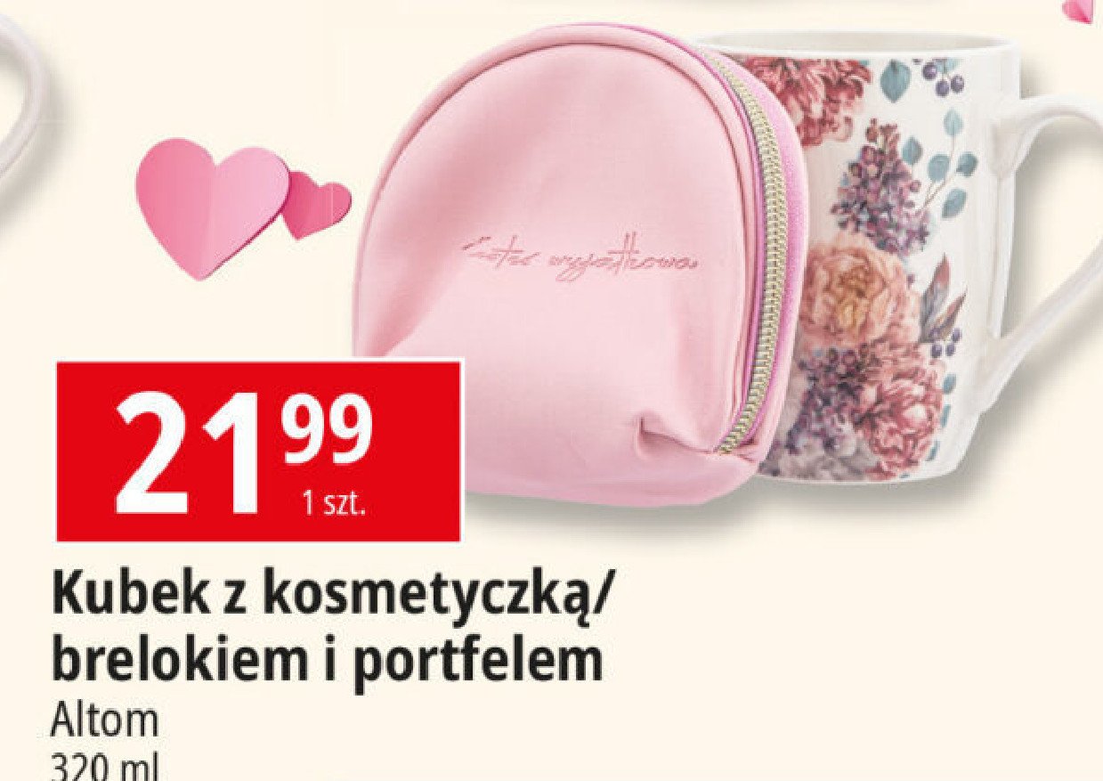 Kubek 320 ml z kosmetyczką Altom promocja