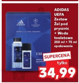 Zestaw w pudełku champions league star edition dezodorant 150 ml + dezodorant 75 ml Adidas zestawy Adidas cosmetics promocja